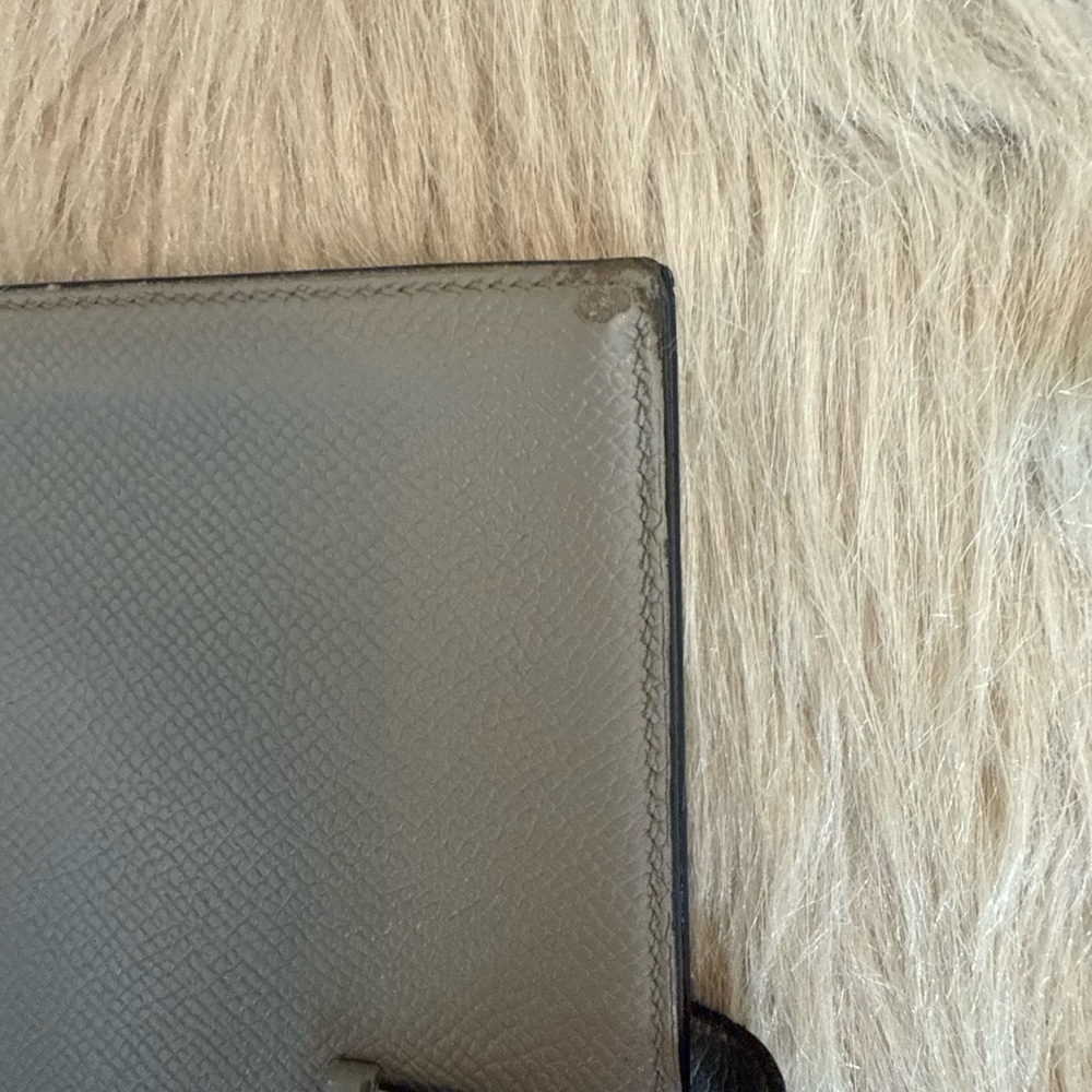 Hermes Gray Wallet with Gold Accent - Picture 6 of 6